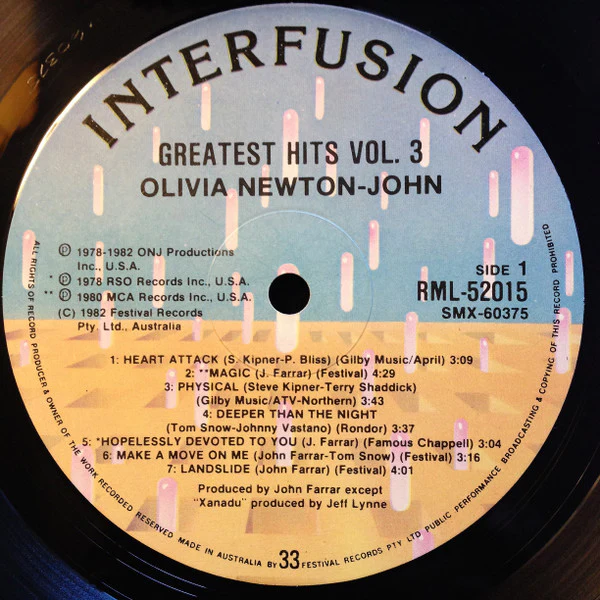 Olivia Newton-John – Olivia's Greatest Hits Vol. 3 (VG+/VG+) – LP, AU 1982 - Image 4