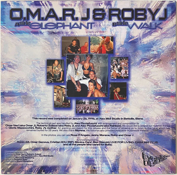 Omar J., Roby J. – Elephant Walk E.P. (VG/VG+) – 12", IT 2025 - Image 2