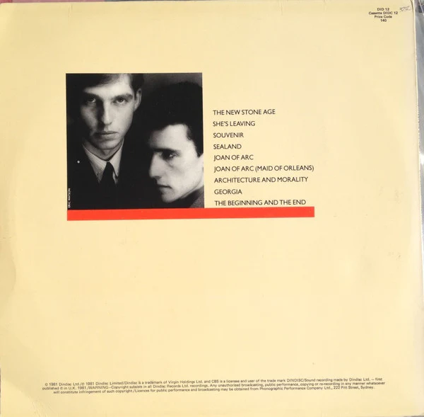 Orchestral Manoeuvres In The Dark – Architecture & Morality (VG+/VG+) – LP, AU 1981 - Image 3