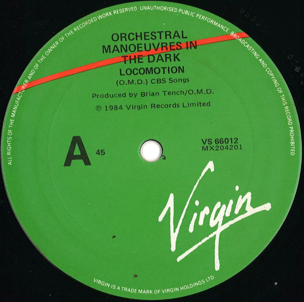 Orchestral Manoeuvres In The Dark – Locomotion (VG+/VG+) – 12", AU 1984 - Image 3