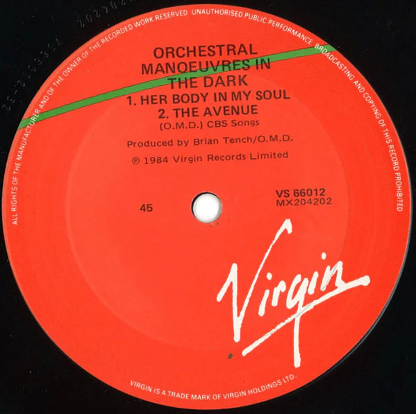 Orchestral Manoeuvres In The Dark – Locomotion (VG+/VG+) – 12", AU 1984 - Image 4