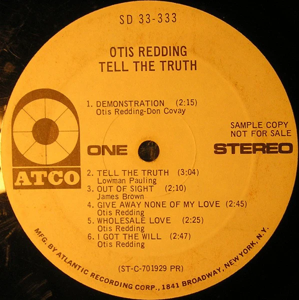 Otis Redding – Tell The Truth (VG+/VG+) – LP, US 1970 - Image 4