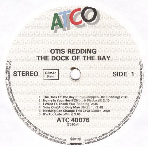 Otis Redding – The Dock Of The Bay (E/VG+) – LP, EU - Image 3