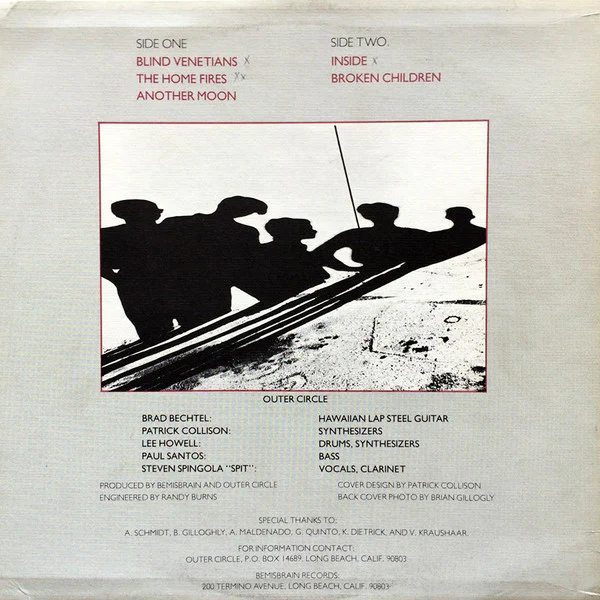 Outer Circle – Outer Circle (VG+/VG+) – 12", US 1982 - Image 2