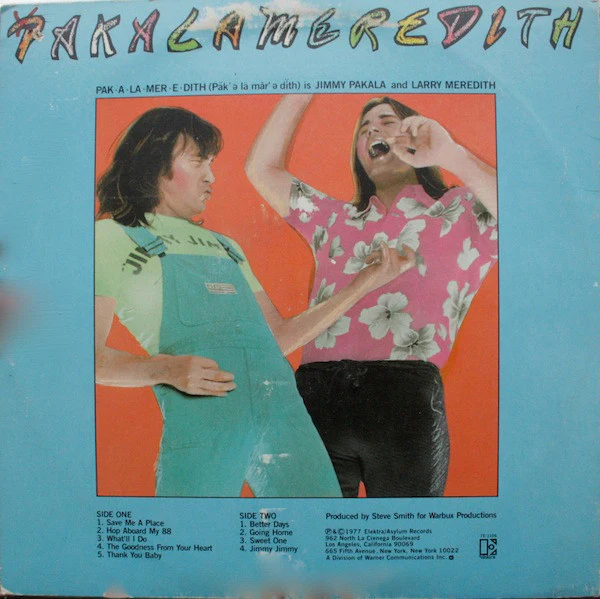Pakalameredith – Pakalameredith (VG+/VG+) – LP, US 1977 - Image 2