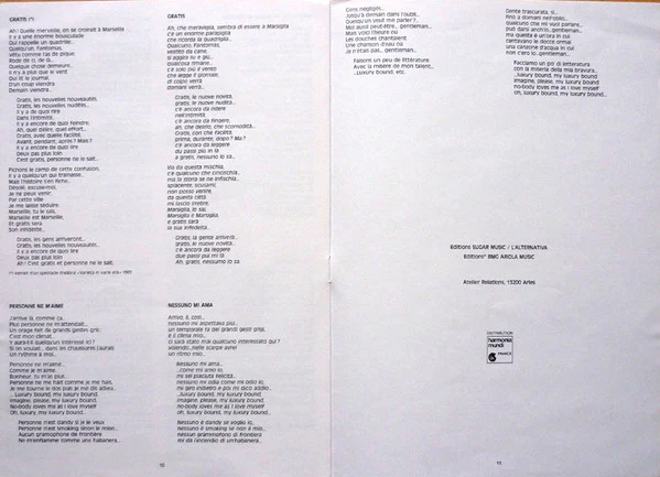 Paolo Conte – Aguaplano (VG+/VG+) – 2xLP, FR 1987 - Image 9