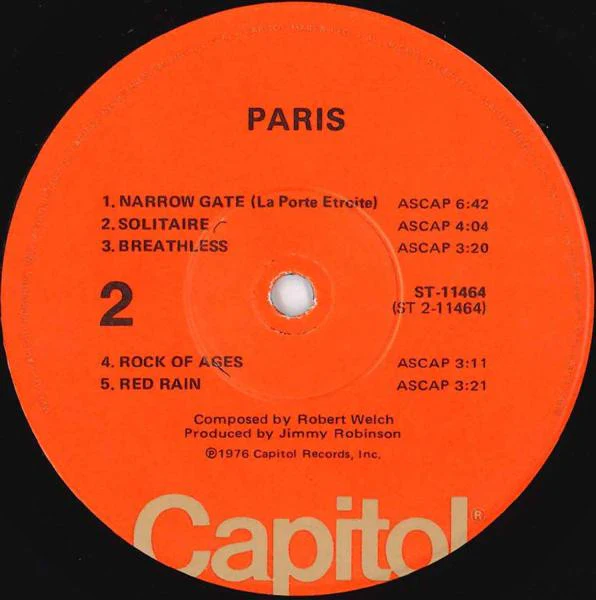 Paris – Paris (VG+/VG+) – LP, US 1976 - Image 4