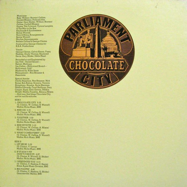 Parliament – Chocolate City (VG/VG) – LP, US 1975 - Image 2