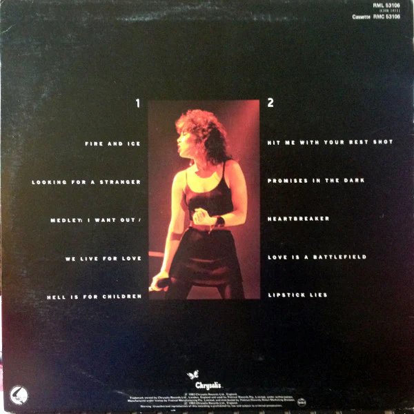 Pat Benatar – Live From Earth (VG+/VG+) – LP, AU 1983 - Image 2