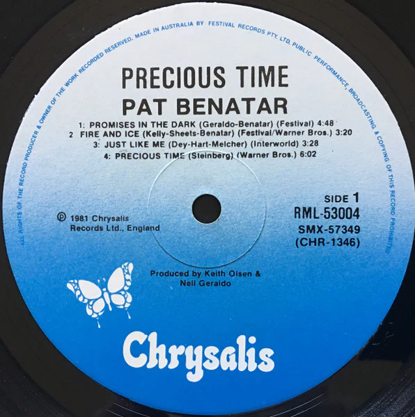 Pat Benatar – Precious Time (VG+/VG+) – LP, AU 1981 - Image 3