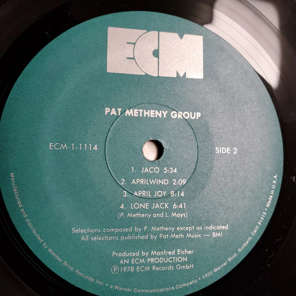 Pat Metheny Group – Pat Metheny Group (VG+/VG+) – LP, US 1978 - Image 4