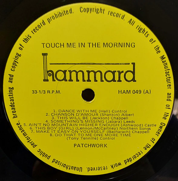 Patchwork – Touch Me In The Morning (VG+/VG+) – LP, AU 1980 - Image 3