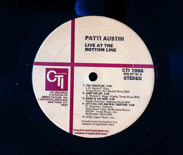 Patti Austin – Live At The Bottom Line (E/VG+) – LP, US 1979 - Image 5