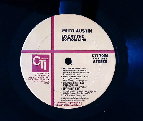 Patti Austin – Live At The Bottom Line (E/VG+) – LP, US 1979 - Image 6