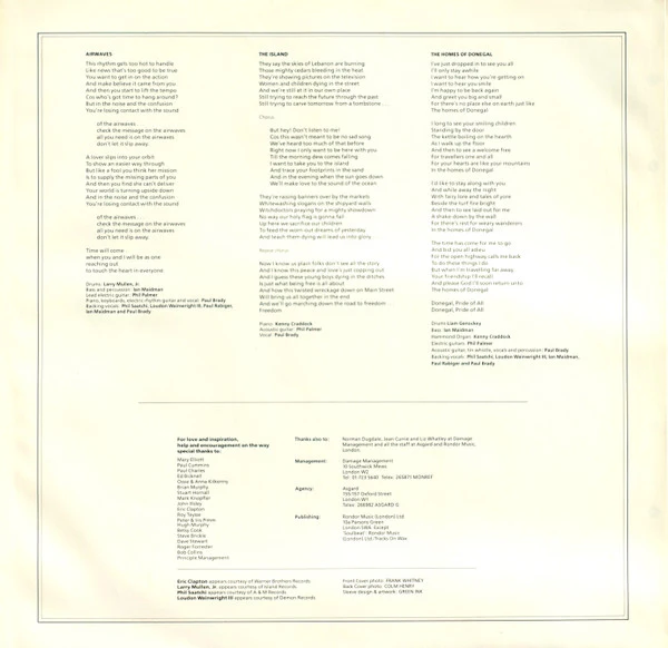 Paul Brady – Back To The Centre (VG/E) – LP, EU 1986 - Image 4