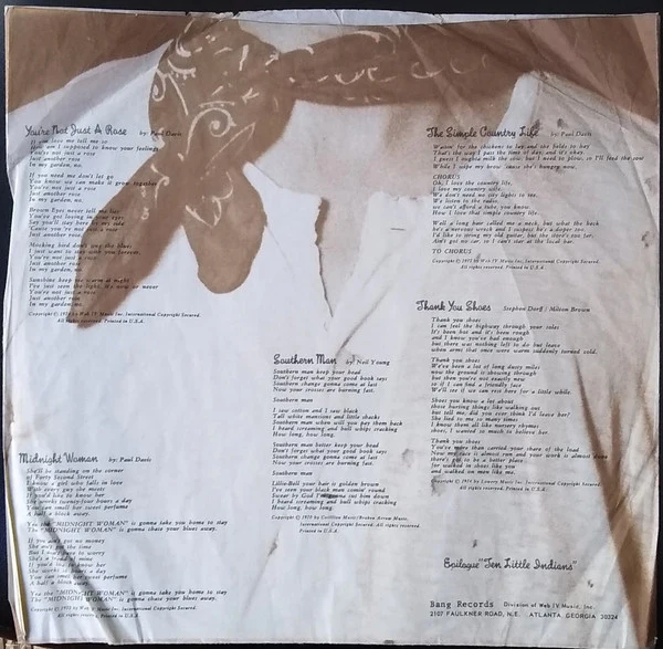 Paul Davis – Ride 'Em Cowboy (VG/VG+) – LP, US 1974 - Image 6