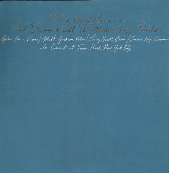 Paul Desmond, The Modern Jazz Quartet – The Only Recorded Performance Of Paul Desmond With The Modern Jazz Quartet (E/NM) – LP, JP 1981, With OBI - Image 2