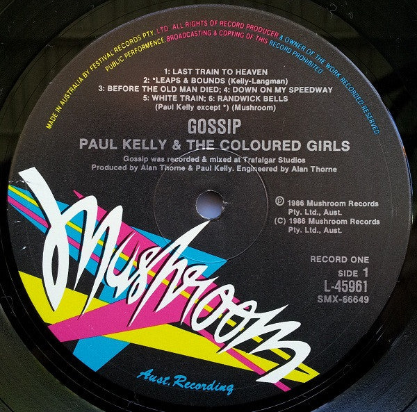 Paul Kelly & The Coloured Girls – Gossip (VG+/VG+) – 2xLP, AU 1986 - Image 9