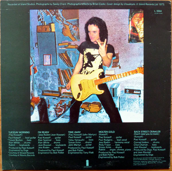 Paul Kossoff – Back Street Crawler (VG/VG) – LP, AU 1974 - Image 2