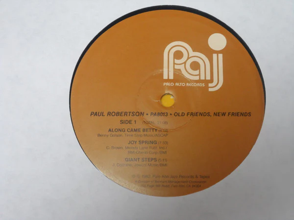 Paul Robertson – Old Friends, New Friends (VG+/E) – LP, US 1982 - Image 3