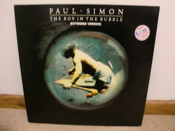 Paul Simon – The Boy In The Bubble (E/VG+) – 12", AU 1986 - Image 4