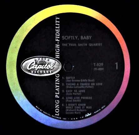 Paul Smith Quartet – Softly, Baby (VG+/VG+) – LP, US 1957 - Image 3
