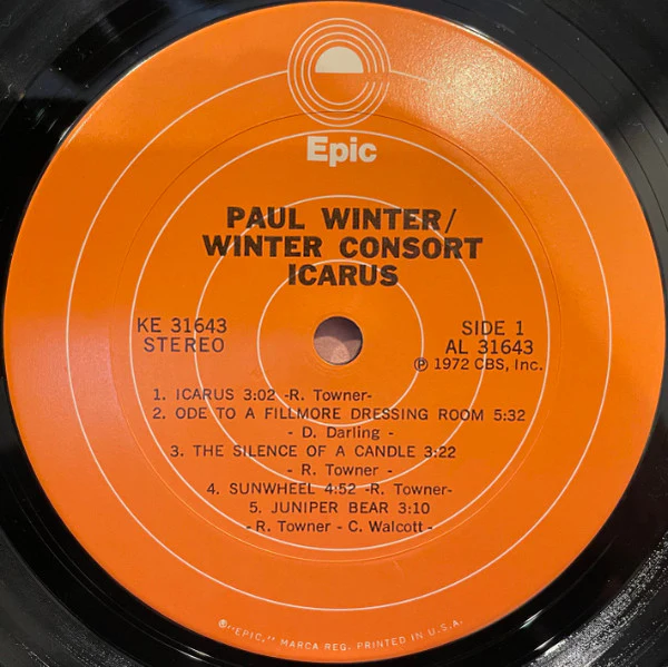 Paul Winter – Icarus (VG+/VG+) – LP, US 1972 - Image 6