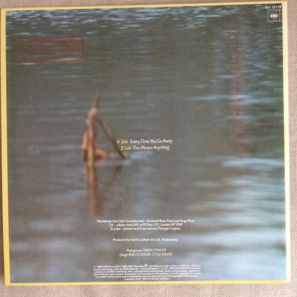 Paul Young – Every Time You Go Away (Extended Remix Version) (E/E) – 12", AU 1985 - Image 2