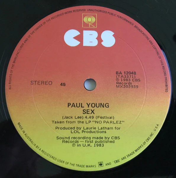 Paul Young – Wherever I Lay My Hat (VG/VG) – 12", AU 1983 - Image 3