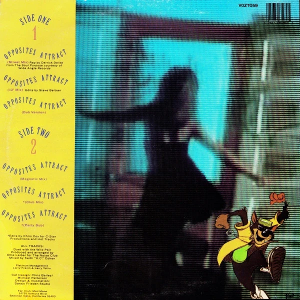 Paula Abdul – Opposites Attract (VG+/VG+) – 12", AU 1990 - Image 2