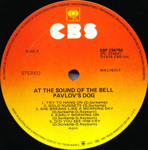Pavlov's Dog – At The Sound Of The Bell (VG+/VG+) – LP, AU 1976 - Image 5