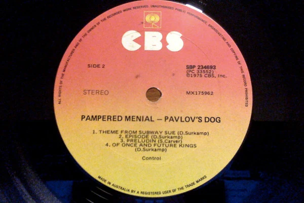 Pavlov's Dog – Pampered Menial (VG+/VG+) – LP, AU 1975 - Image 4