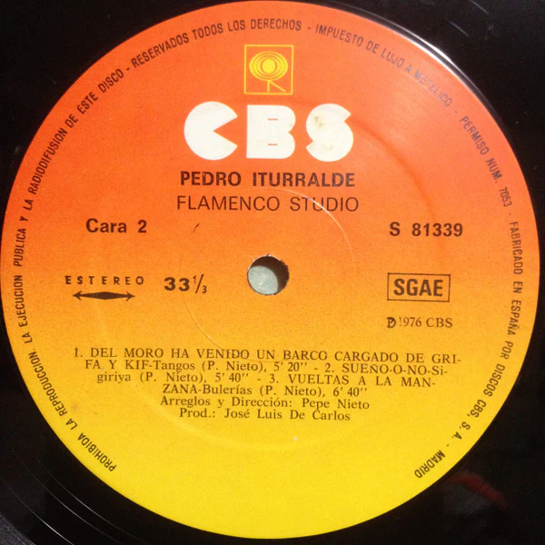 Pedro Iturralde – Flamenco Studio (NM/VG+) – LP, ES 1976 - Image 7