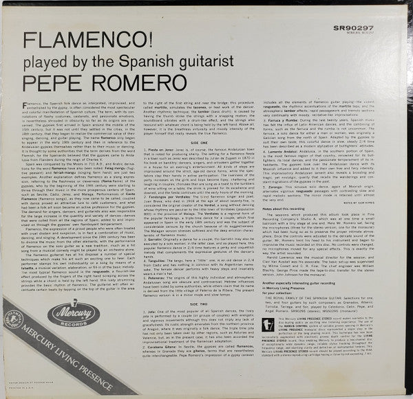 Pepe Romero – Flamenco! (VG+/VG+) – LP, US 1963 - Image 2
