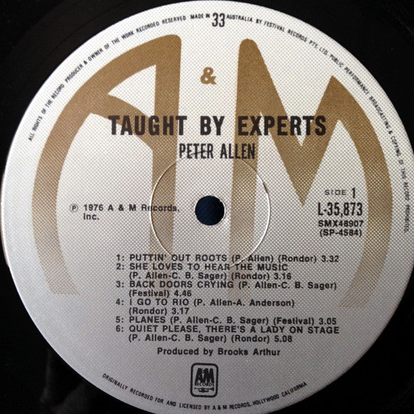 Peter Allen – Taught By Experts (VG+/VG+) – LP, AU 1976 - Image 5