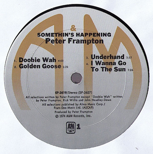 Peter Frampton – Somethin's Happening (E/VG+) – LP, US 1974 - Image 3