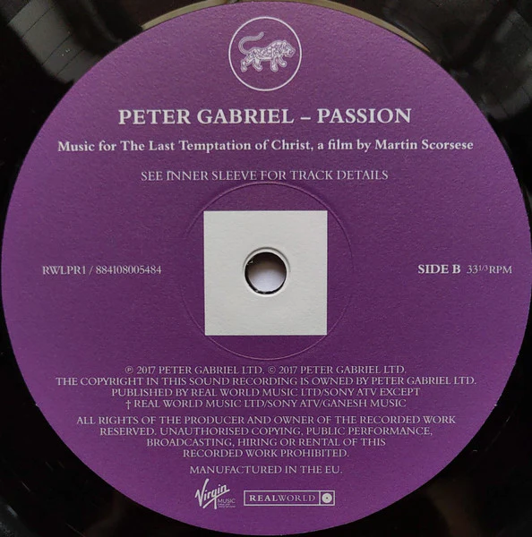 Peter Gabriel – Passion (VG+/VG+) – 2xLP, US 2022 - Image 9