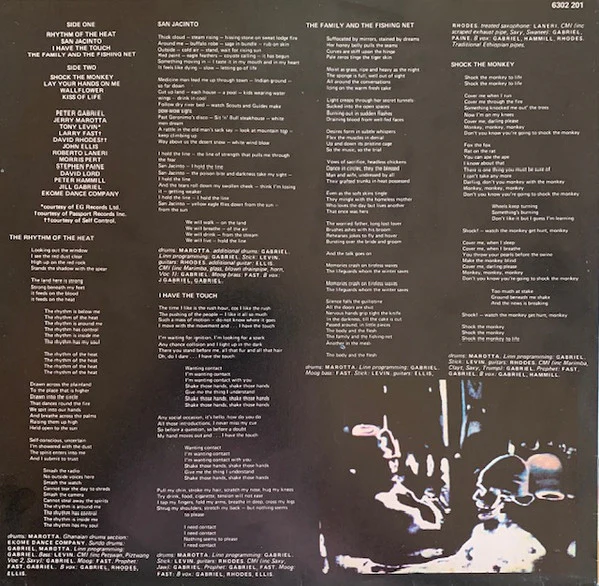 Peter Gabriel – Peter Gabriel (VG+/VG) – LP, Australasia 1982 - Image 5