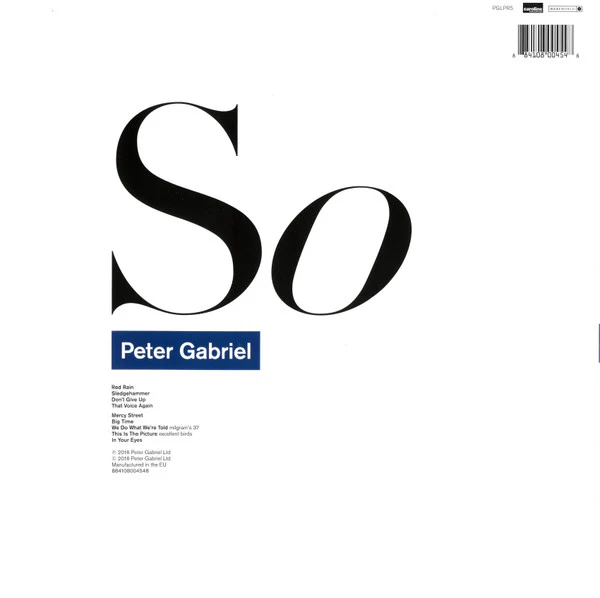 Peter Gabriel – So (M/M) – LP, EU 2016 - Image 2