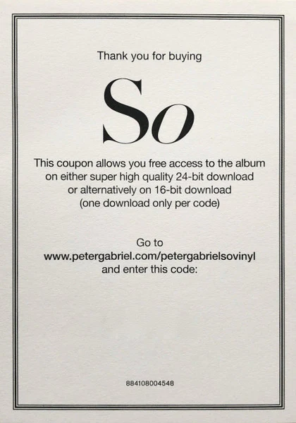 Peter Gabriel – So (M/M) – LP, EU 2016 - Image 8