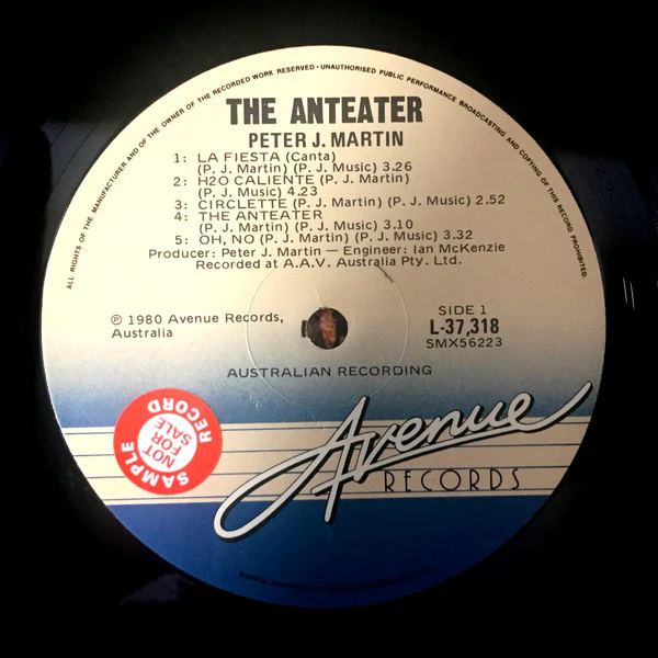 Peter Martin – The Anteater (VG+/VG) – LP, AU 1980 - Image 3