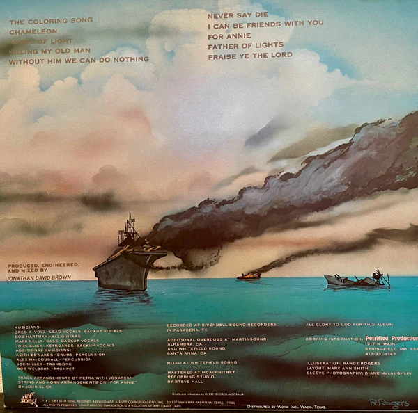 Petra – Never Say Die (VG/VG+) – LP, AU 1981 - Image 2