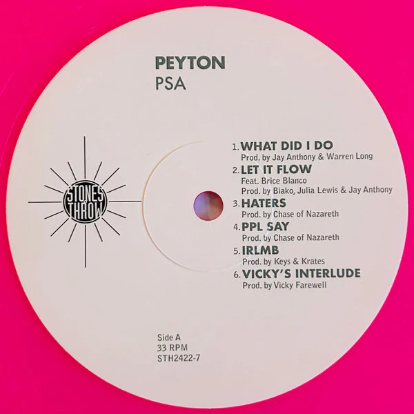 Peyton – PSA (VG+/VG+) – LP, US 2021 - Image 3