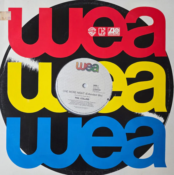 Phil Collins – One More Night (Extended Mix) (VG+/Generic) – 12", AU 1985