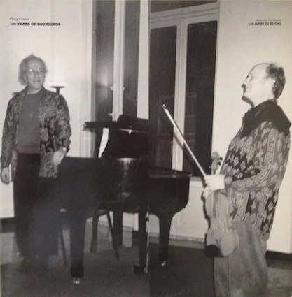 Philip Corner, Malcolm Goldstein – 100 Years Of Soundings (VG+/VG) – 2xLP, IT 1998