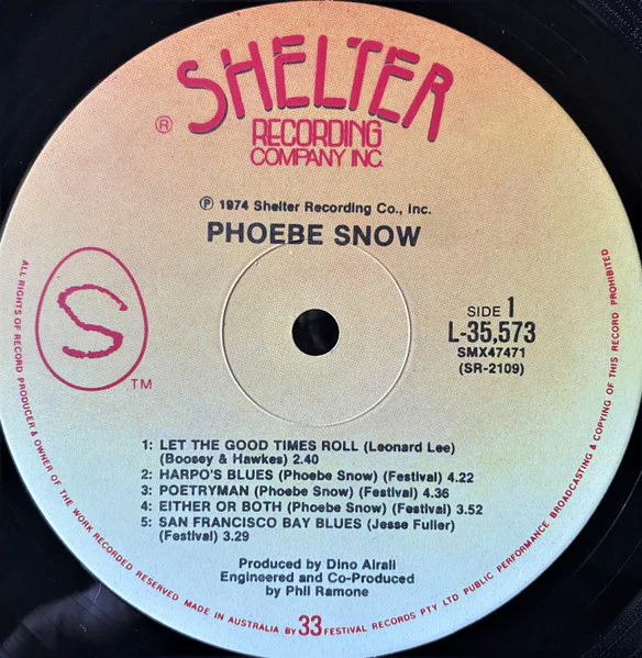 Phoebe Snow – Phoebe Snow (VG+/VG+) – LP, AU 1975 - Image 5
