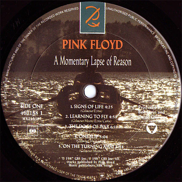 Pink Floyd – A Momentary Lapse Of Reason (VG+/VG) – LP, AU 1987 - Image 5