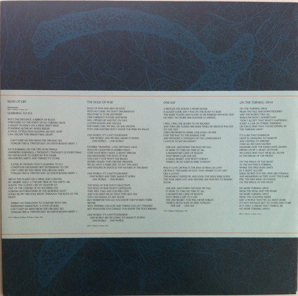 Pink Floyd – A Momentary Lapse Of Reason (VG+/VG) – LP, AU 1987 - Image 7