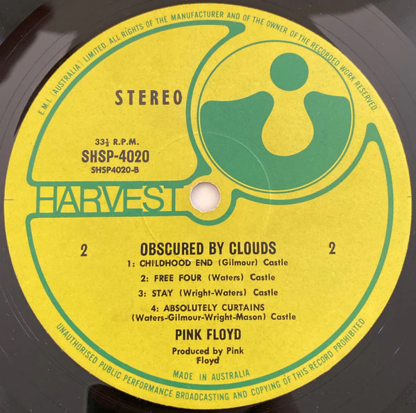 Pink Floyd – Obscured By Clouds (VG/VG) – LP, AU 1972 - Image 3