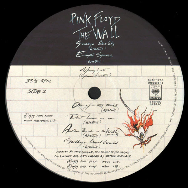 Pink Floyd – The Wall (E/VG+) – 2xLP, JP 1979, No OBI - Image 10